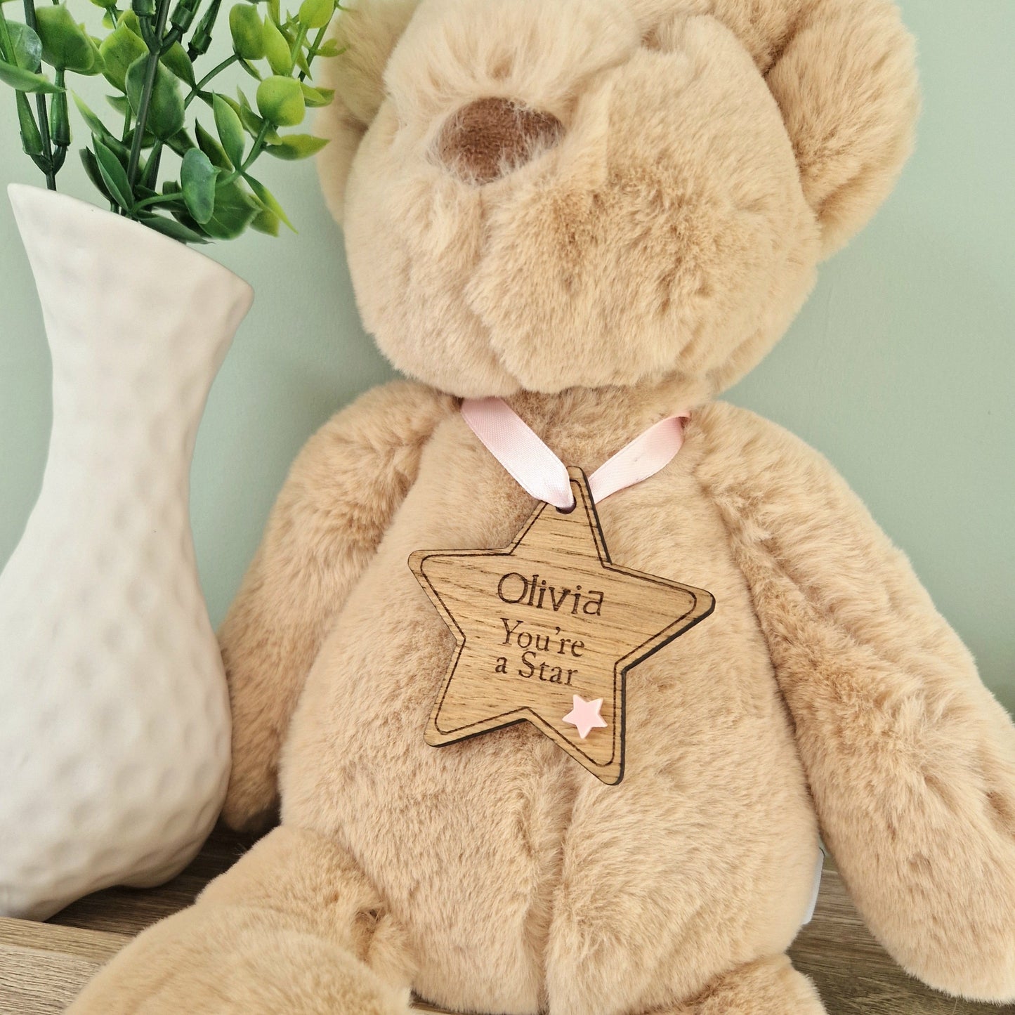 Wooden 'You're a Star' Personalised Star Medal