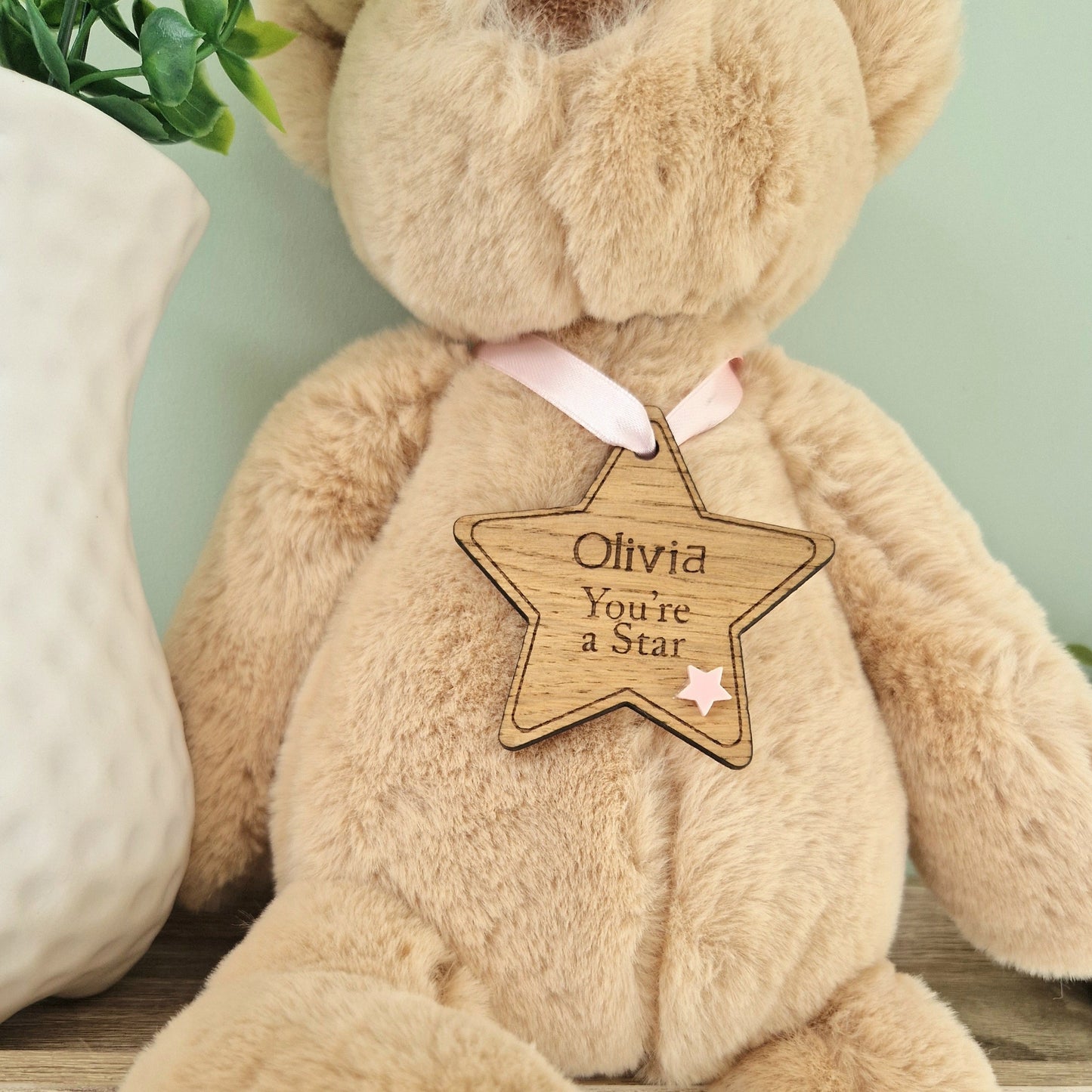 Wooden 'You're a Star' Personalised Star Medal