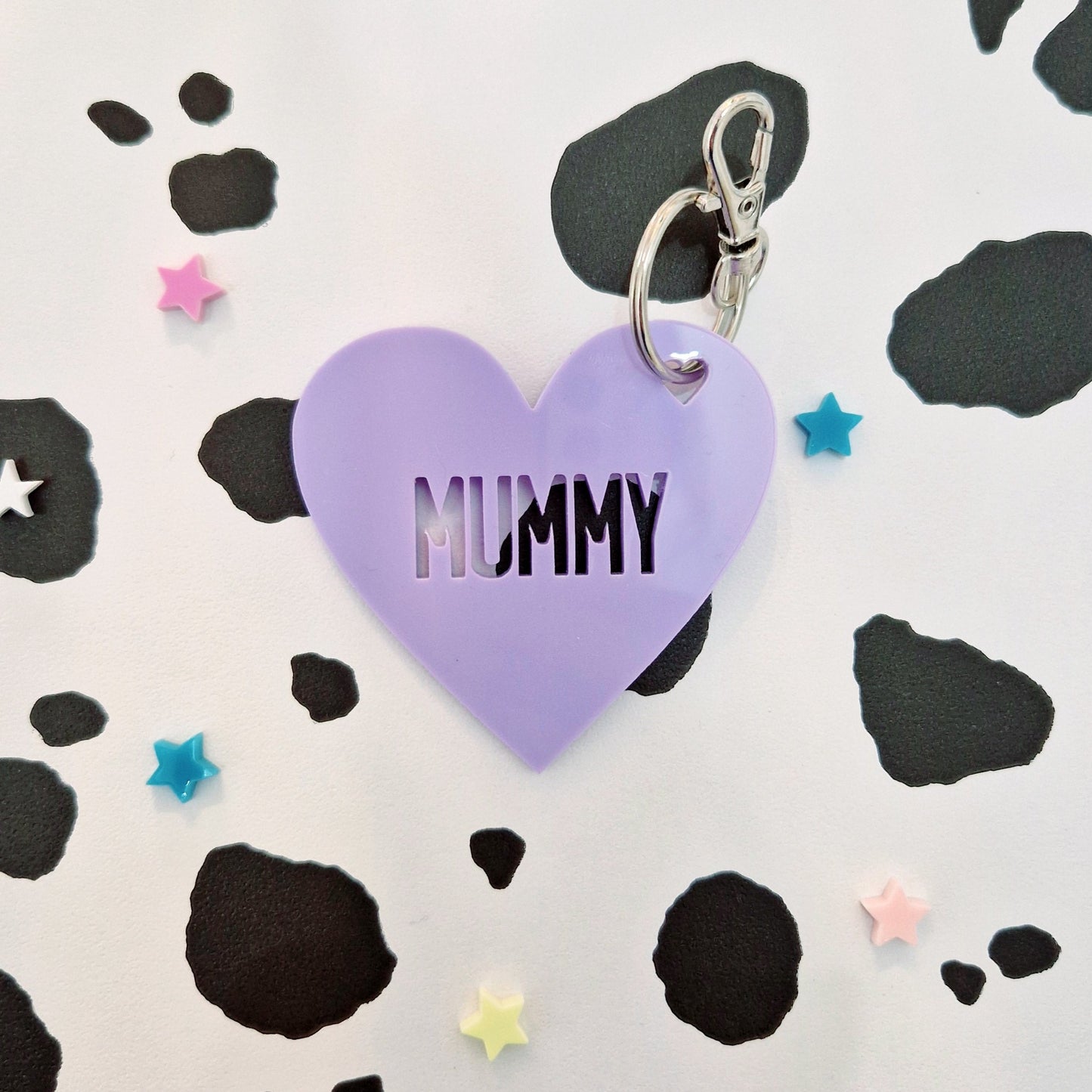 'Mummy' Heart Keyring