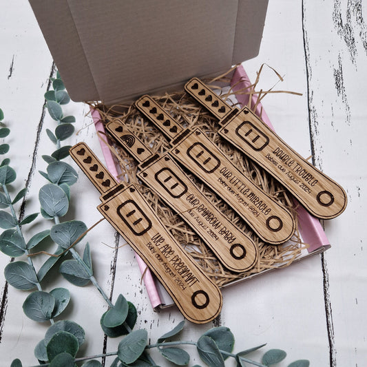 Personalised Wooden Pregnancy Test
