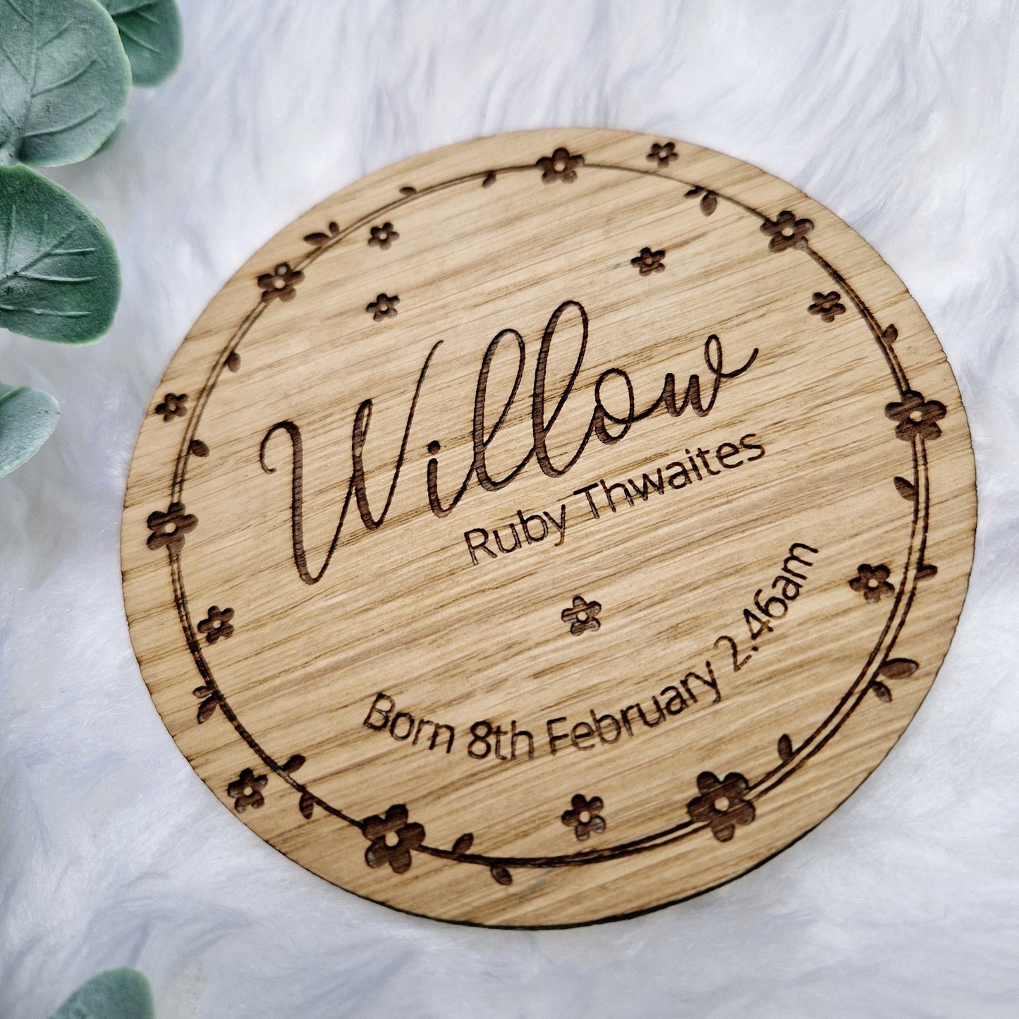 Personalised Baby Arrival Sign Photo Prop