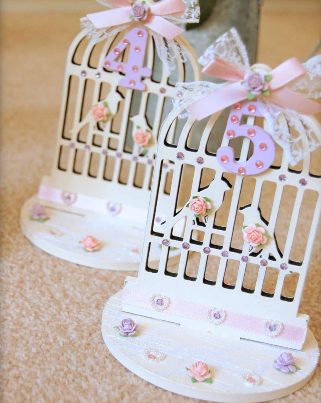 Birdcage Wedding Table Numbers