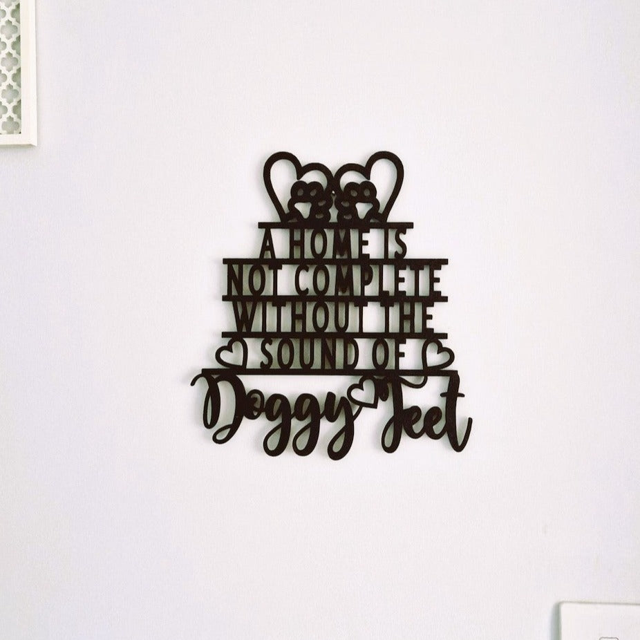 Doggy Feet Wall Sign