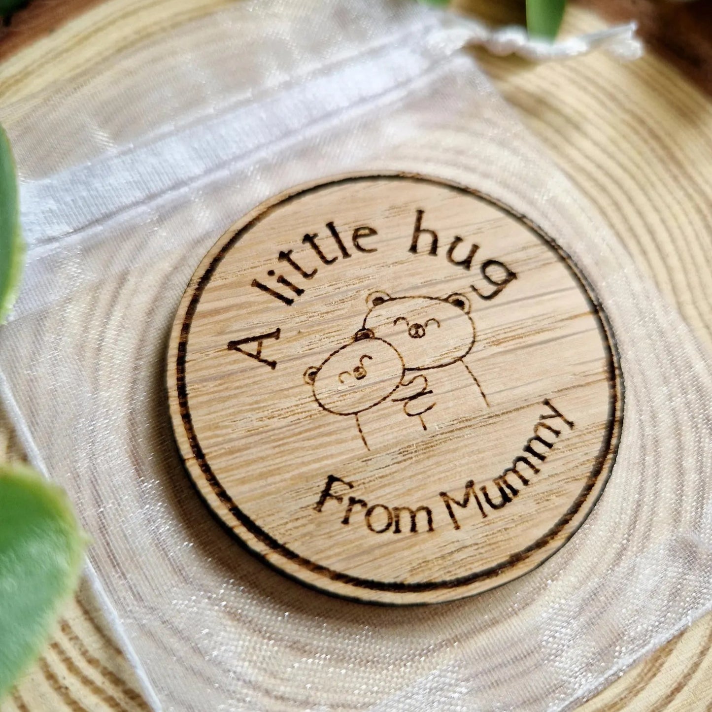 A little Hug Wooden Pocket Token