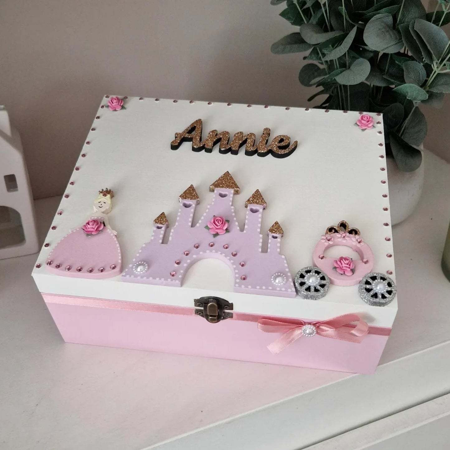 Fairytale Princess Personalised Wooden Memory Box