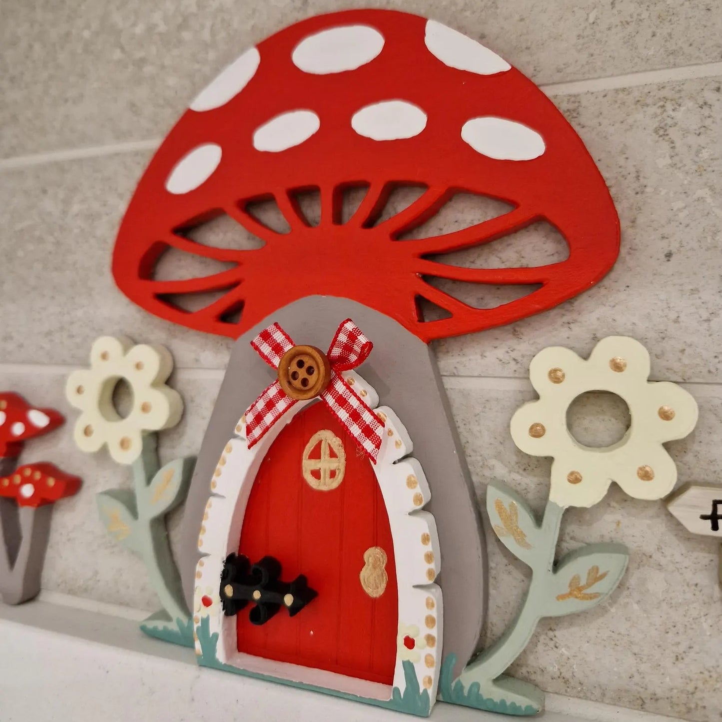 Magical Fairy Door Toadstool Set