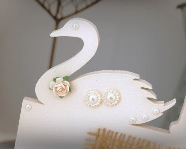 Mr & Mrs Personalised Sign 'Swans'