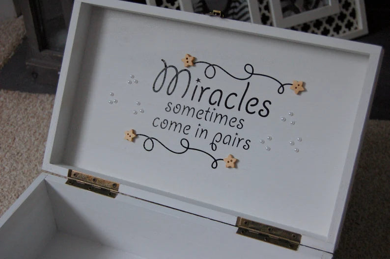 Twins Personalised Memory Box