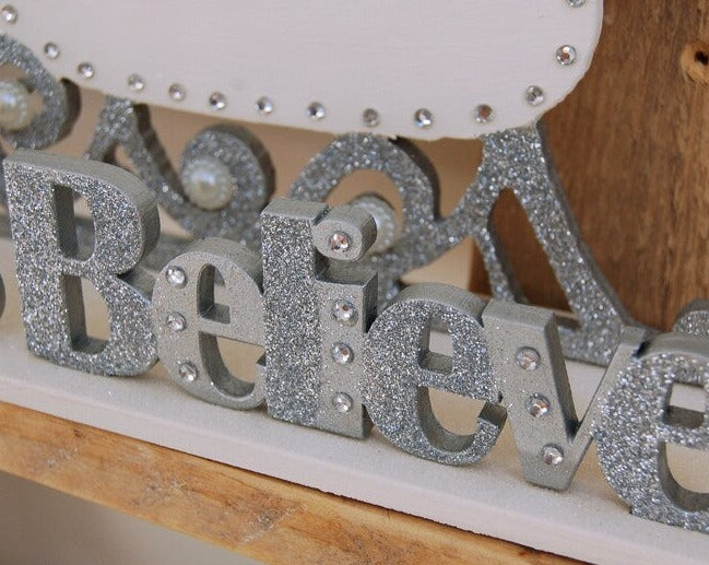 'We Believe' Personalised Family Christmas Sign