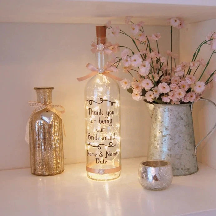 Light Up Bottle 'Thank you Bridesmaid'