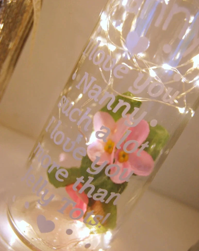 Light up Bottle 'Love you more than Jelly Tots'