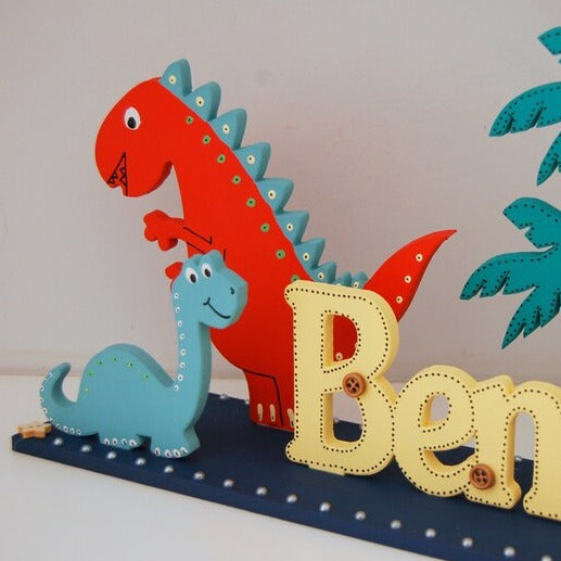 Children's Name Sign 'Jurassic'