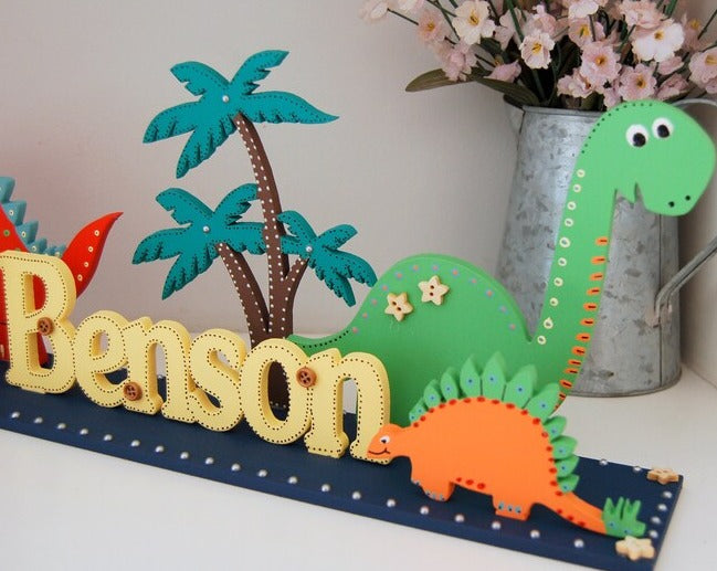 Children's Name Sign 'Jurassic'