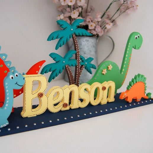 Children's Name Sign 'Jurassic'
