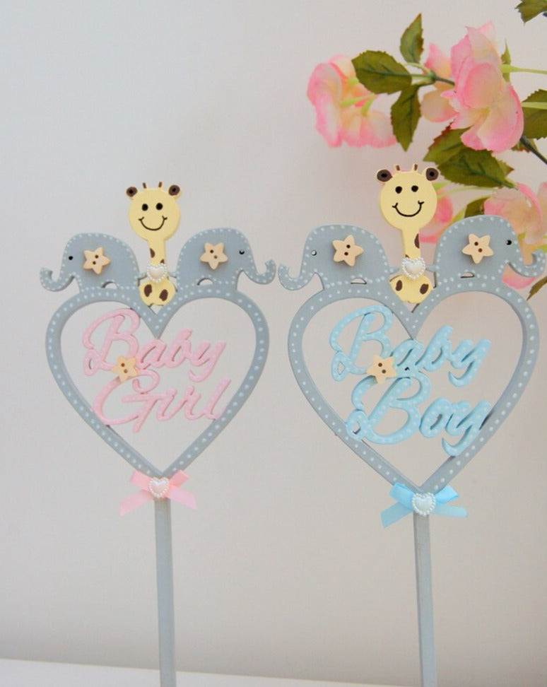 Baby Shower Cake Topper for Boy or Girl