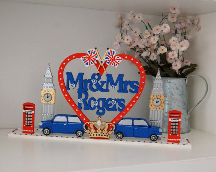 British London Theme Wedding Part Sign