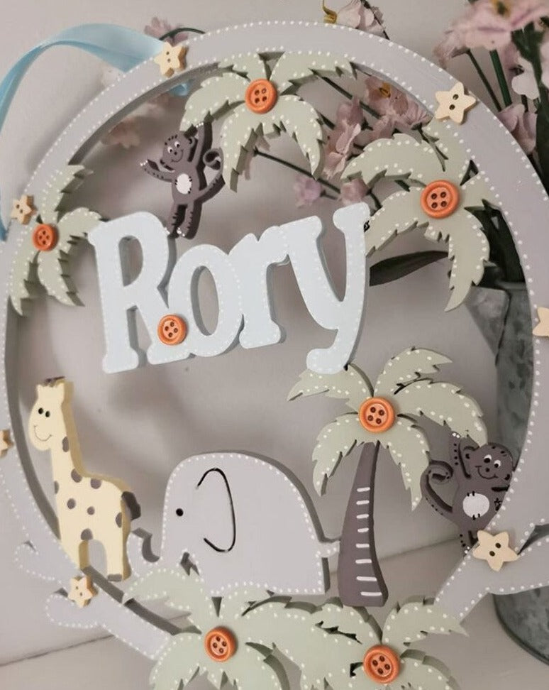 Name Hoop 'Jungle Friends'