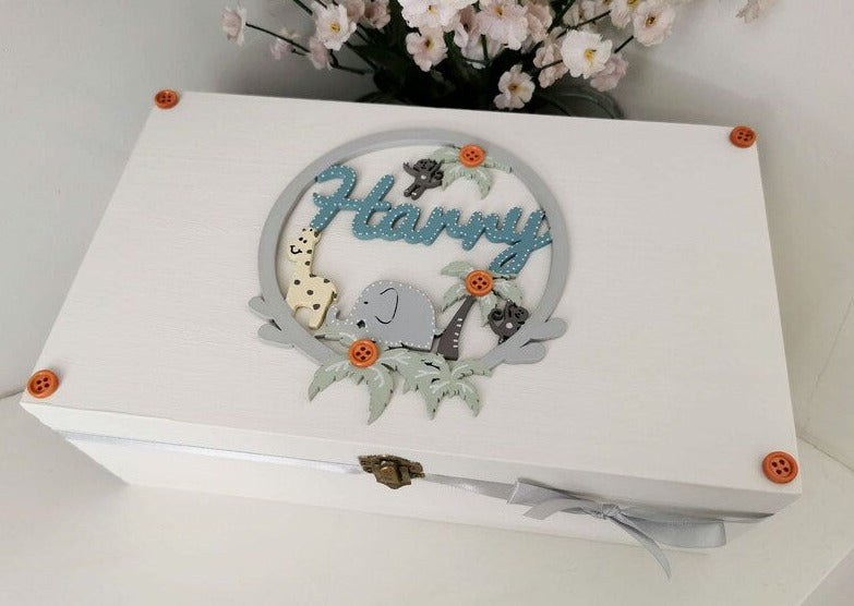 'Safari Friends' Baby Memory Box