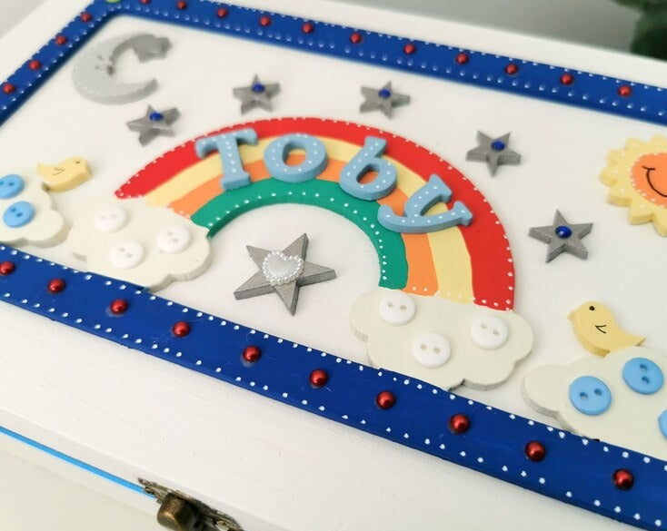 Rainbow Memory Box
