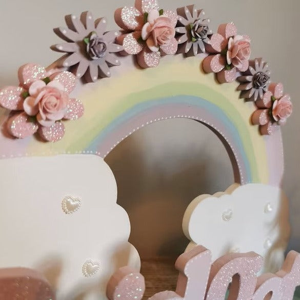 Children's Name Sign 'Unicorns & Rainbows'