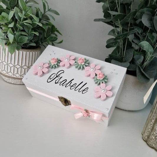 Floral Arch Personalised Trinket Box