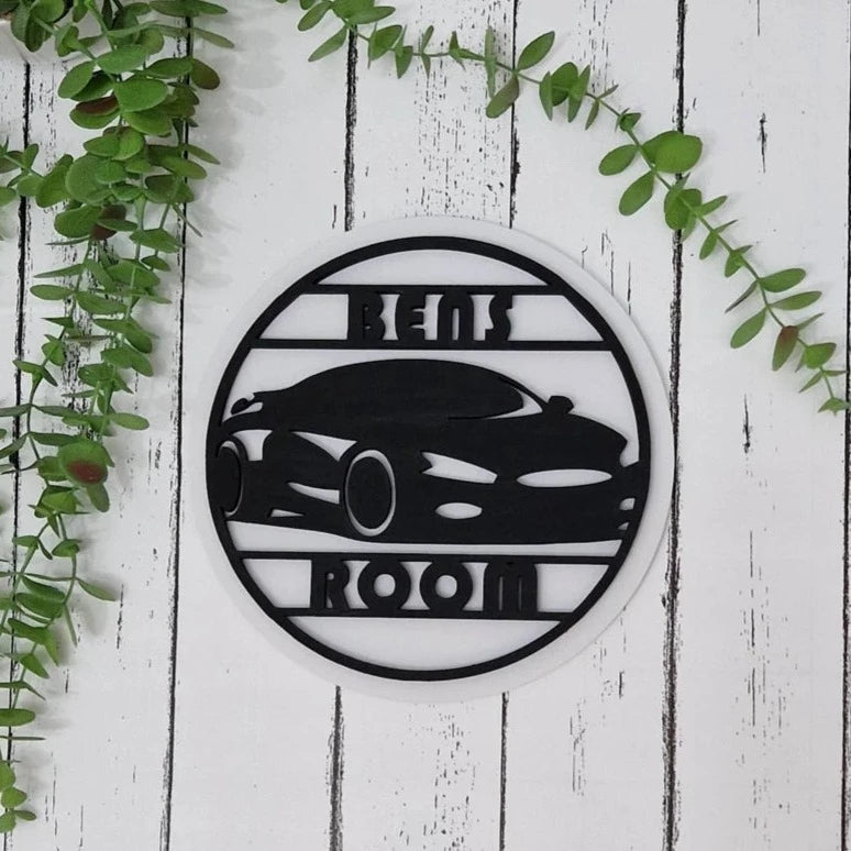 Sports Car Door Plaque/ Sign