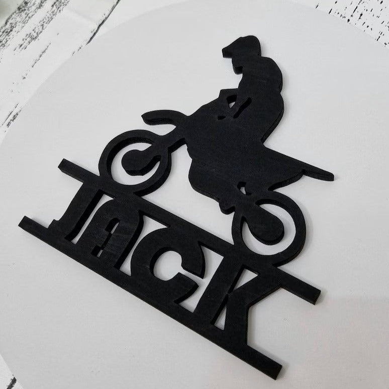 Motocross Personalised Door Sign for Bedroom, Garage or Man Cave.