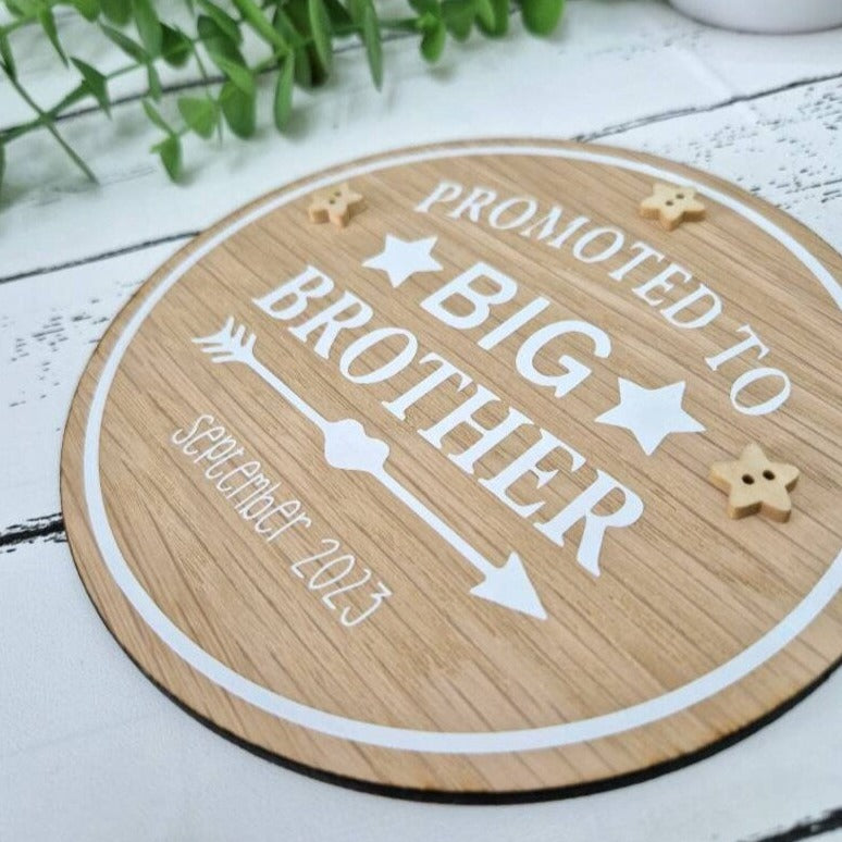Promoted to Big Brother/Sister Sign Photo Prop