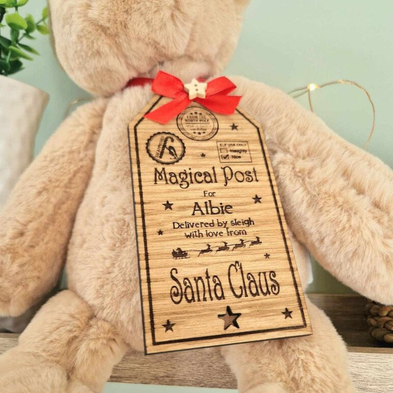 Luxury Personalised 'Magical Post' Gift Tag