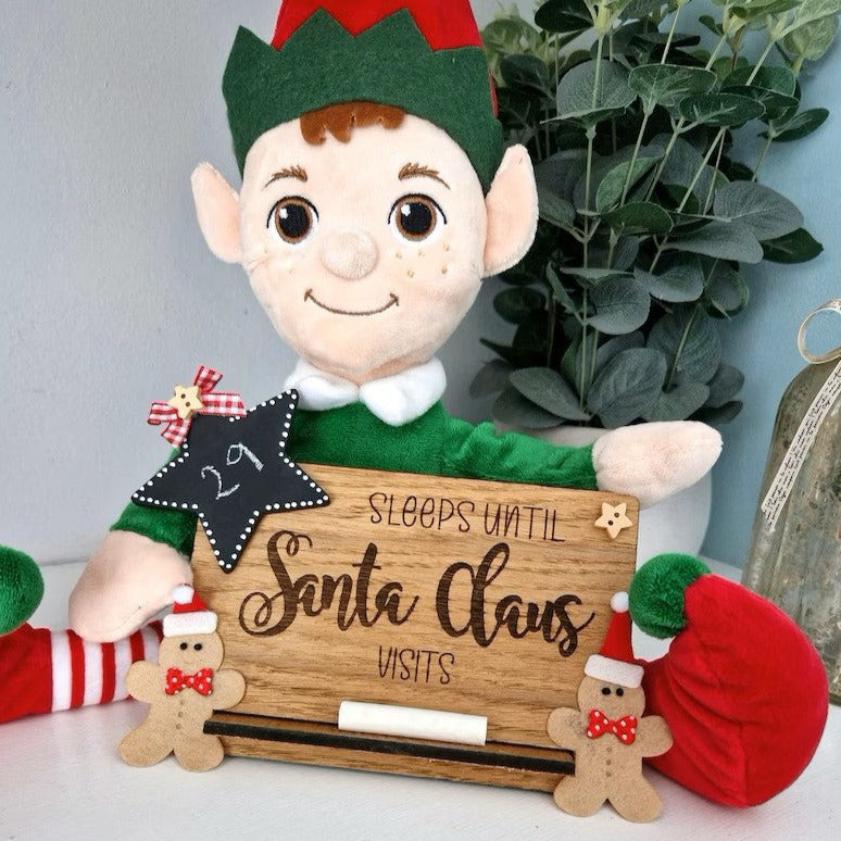 'Sleeps Until Santa Claus Visits' Countdown Sign