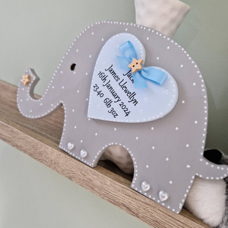 Baby Boy Elephant Keepsake
