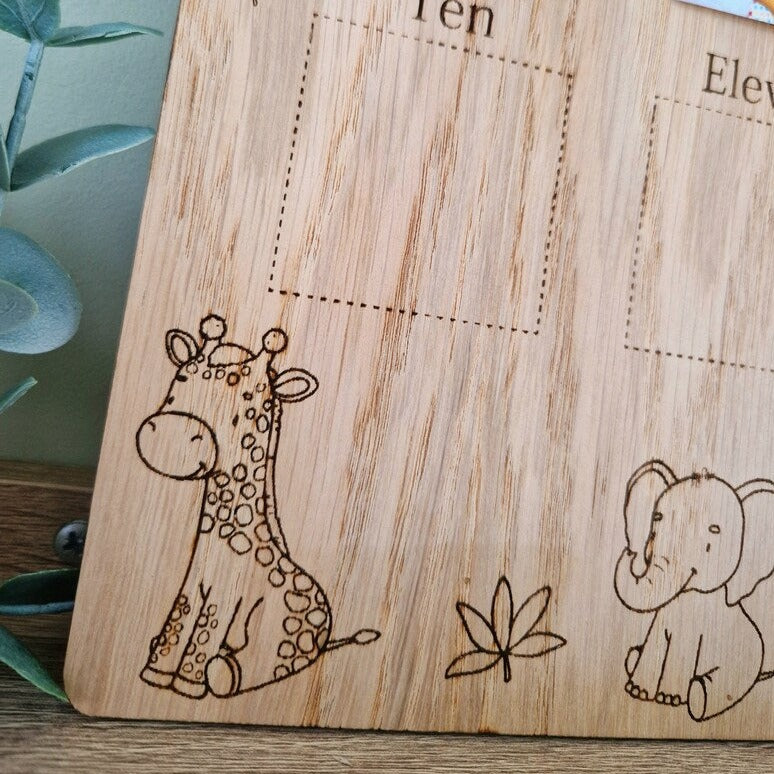 Personalised 'My First Year' Baby Photo Board