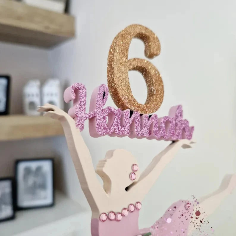 Ballerina Cake Topper- Personalised