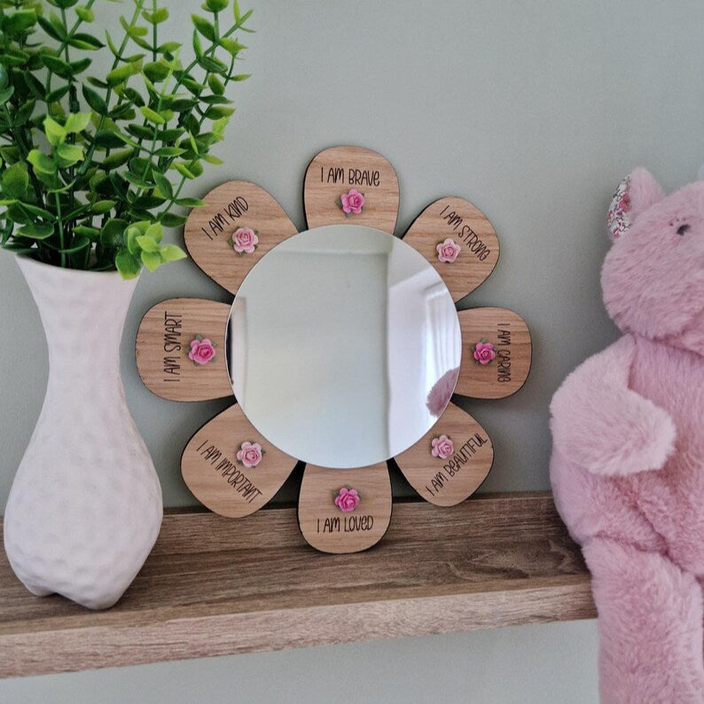 Flower Mirror- Affirmations