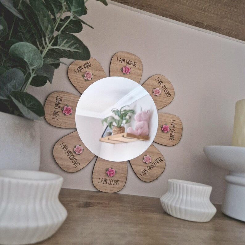 Flower Mirror- Affirmations