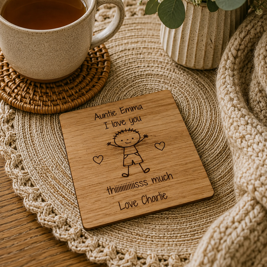 Personalised Auntie Coaster