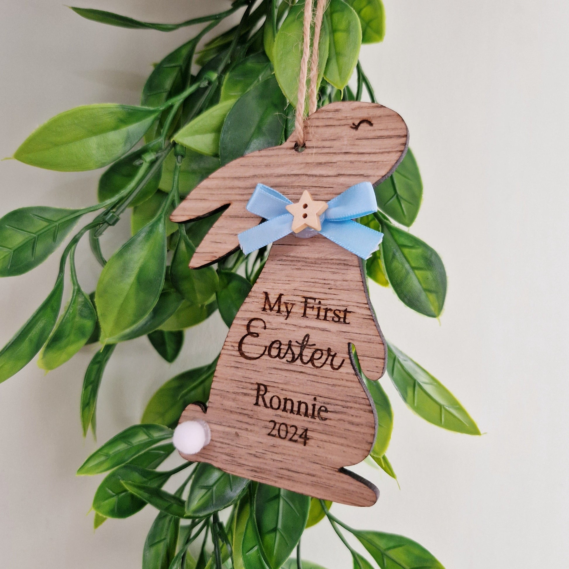 Personalised My First Easter Wooden Bunny Keepsake