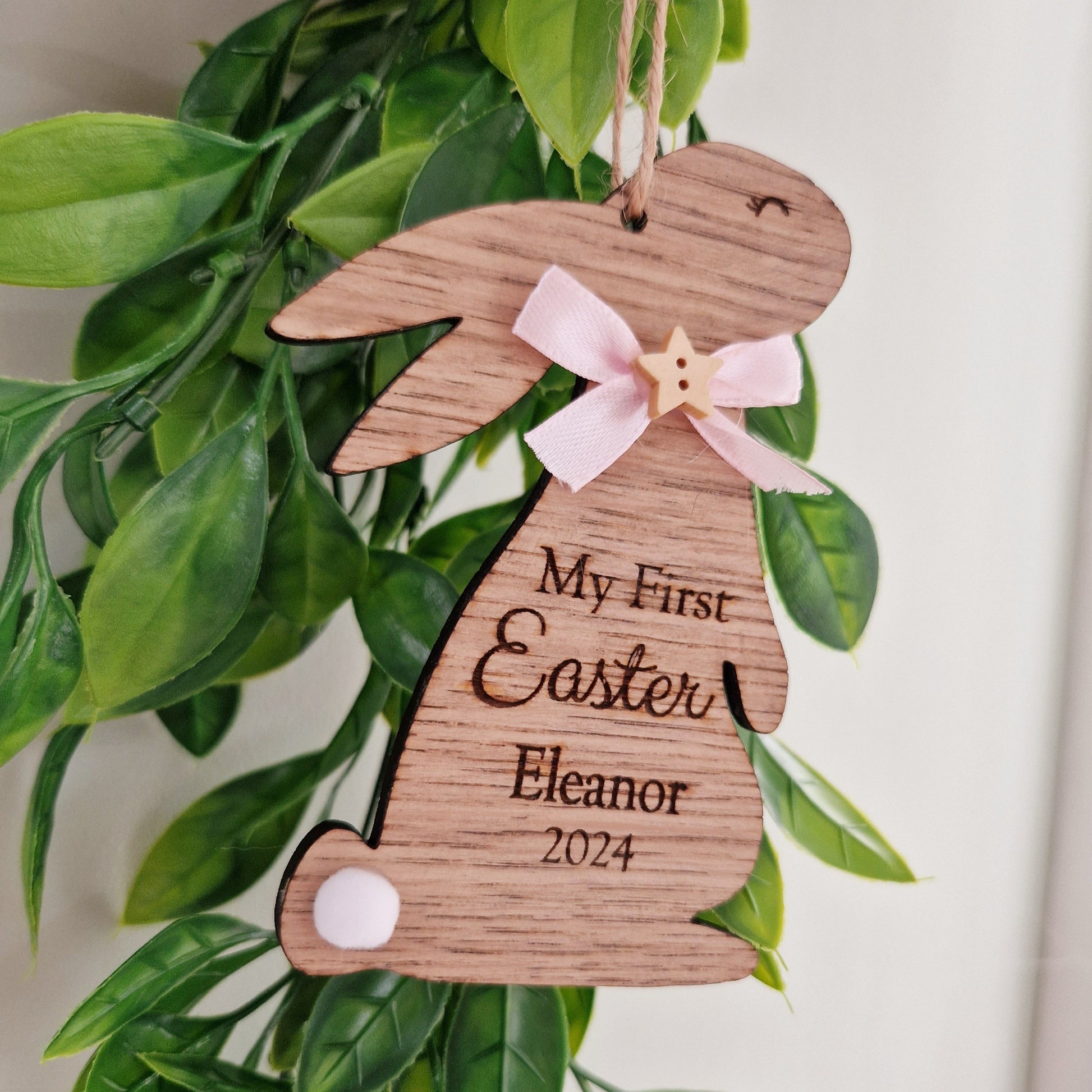 Personalised Engraved Wooden My First Easter Bunny