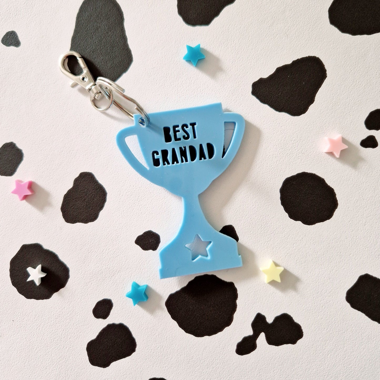 'Best Grandad' Trophy Keyring