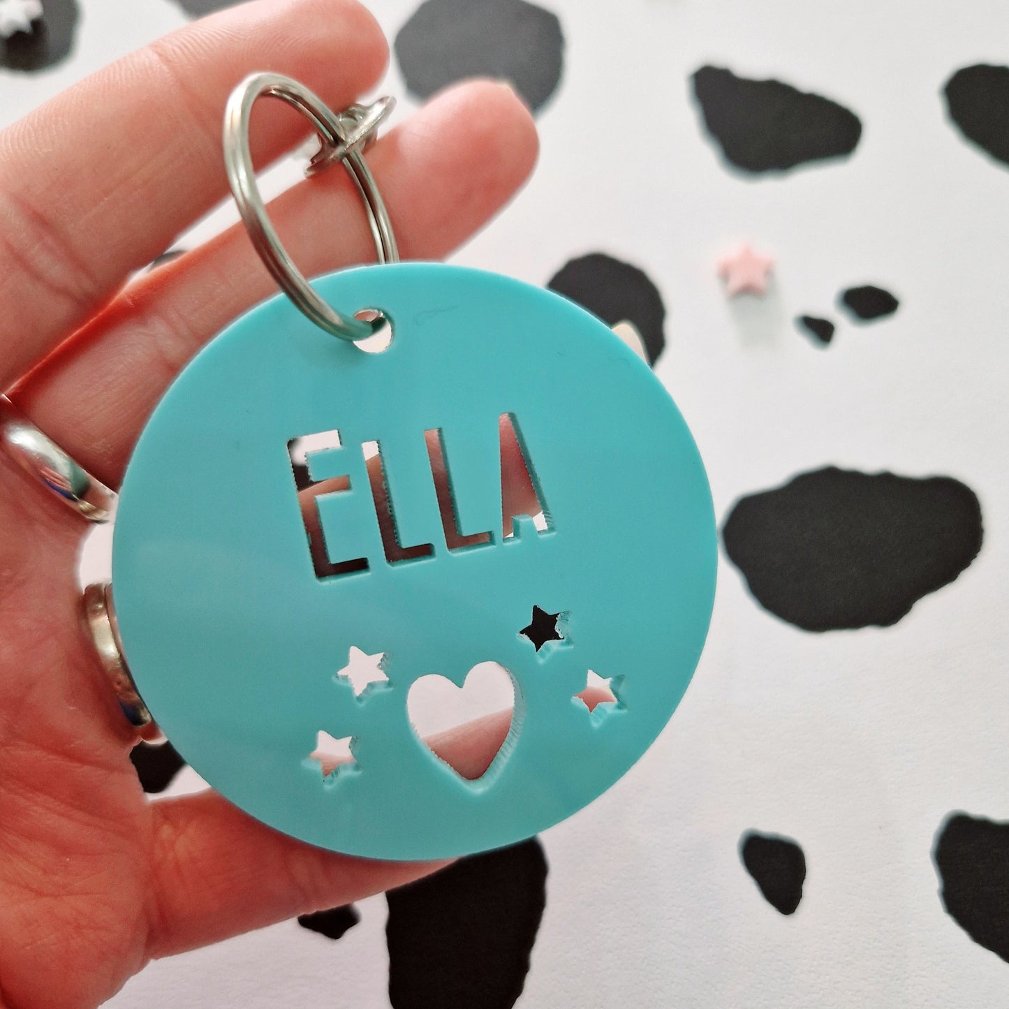 Acrylic Name Keyring