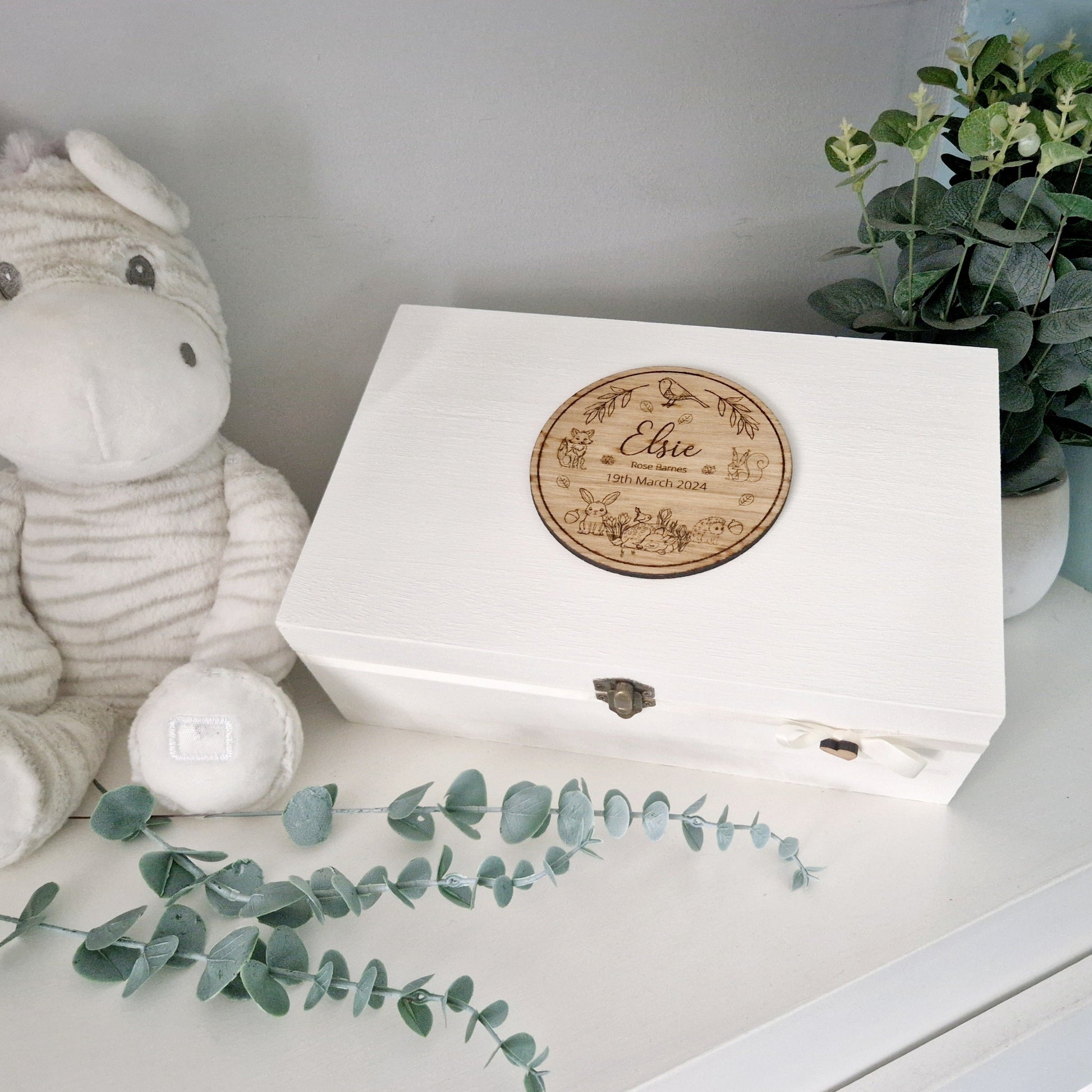 Neutral Baby Keepsake Box-Woodland Friends – WhoopsyDaizyDesign