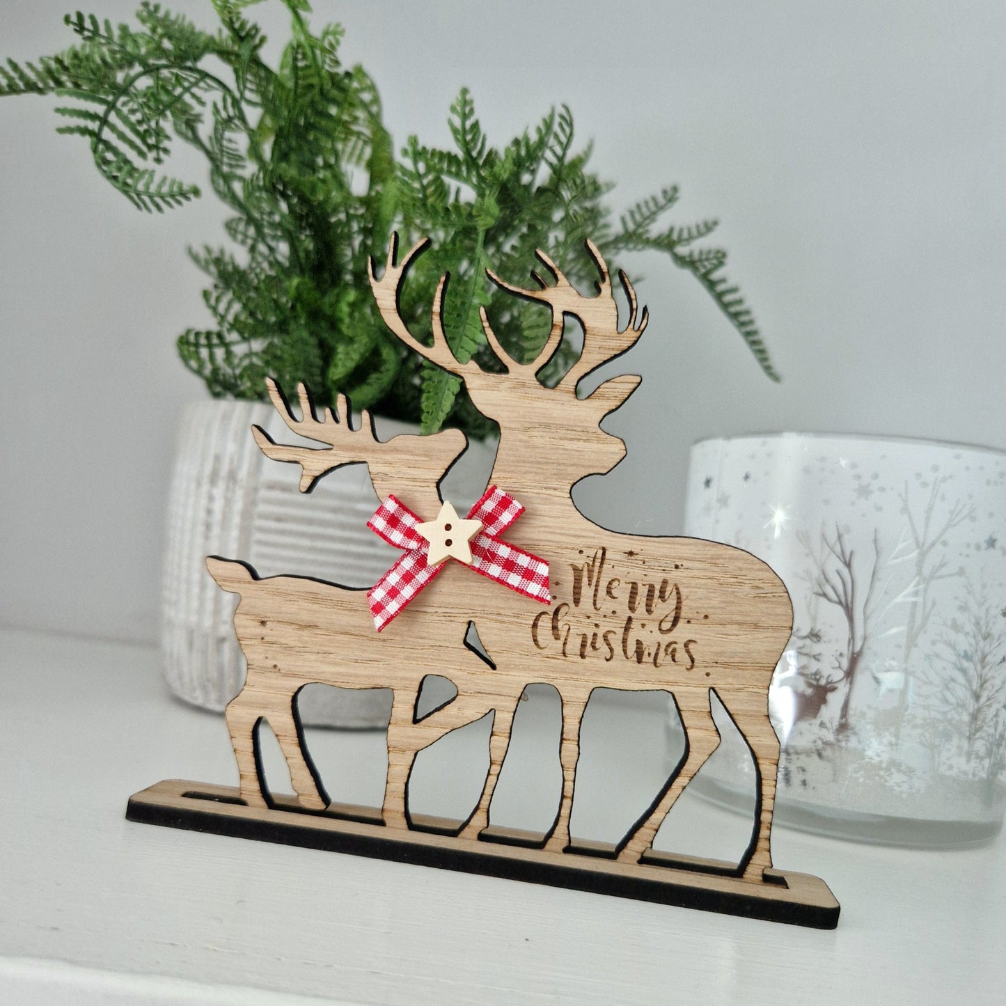 Reindeer 'Merry Christmas' Ornament