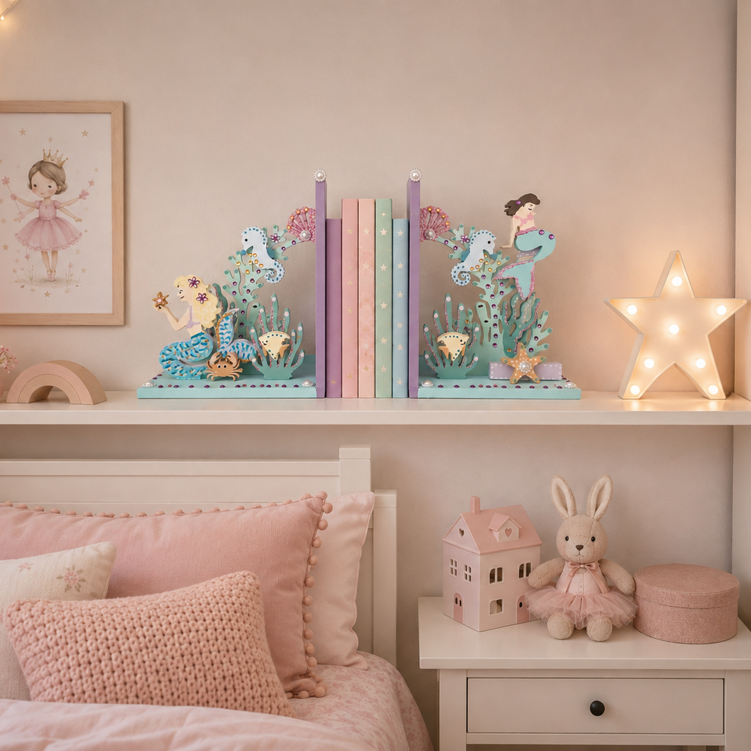 Mermaid Personalised Bookends