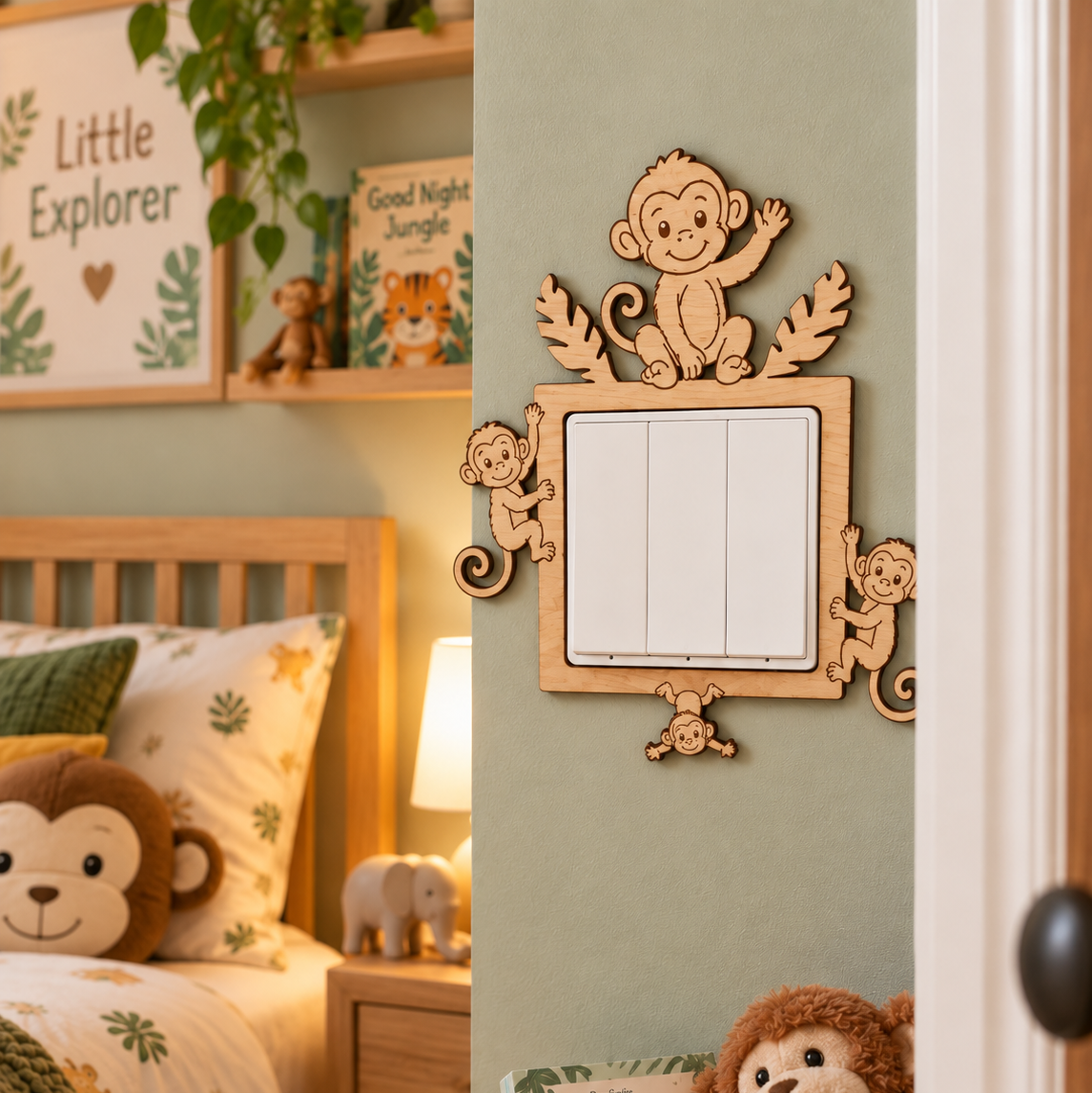 Cheeky Monkey Light Switch Surround