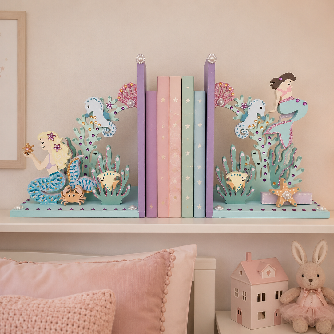 Mermaid Personalised Bookends