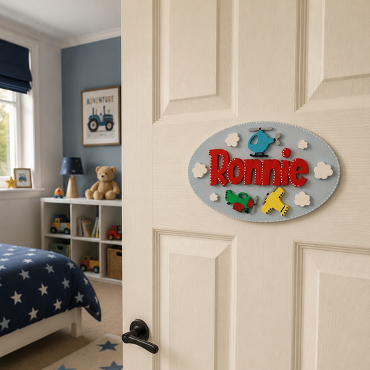 Children's Door Name Plaque