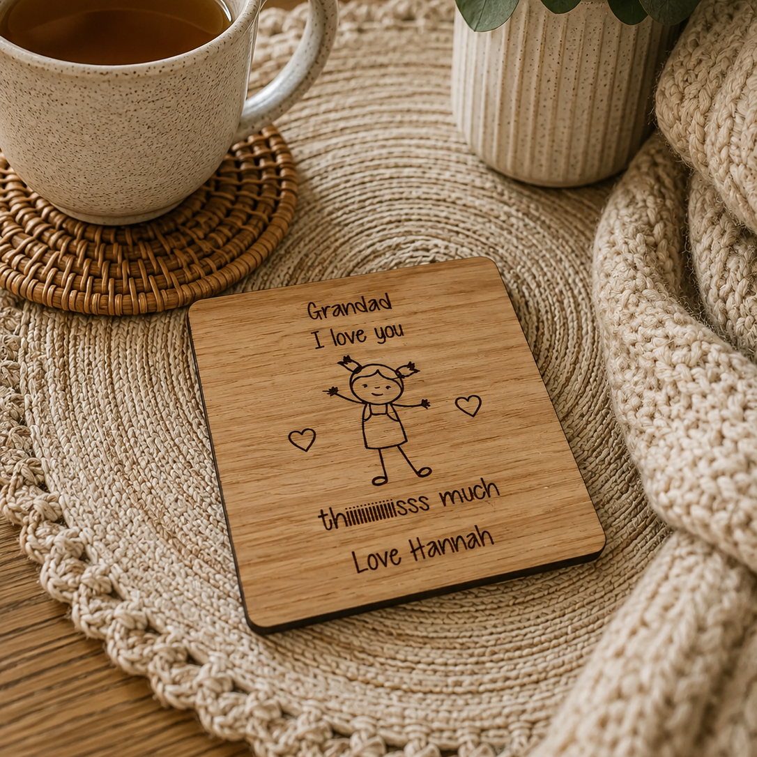 Grandad I love you this much Coaster