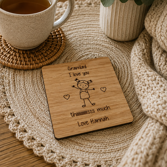 Grandad I love you this much Coaster