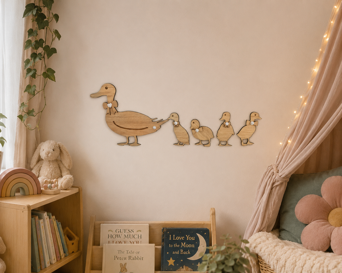 Duck Family Nursery Wall Art