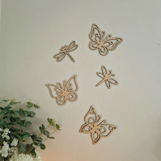Oak Butterfly Wall Decorations